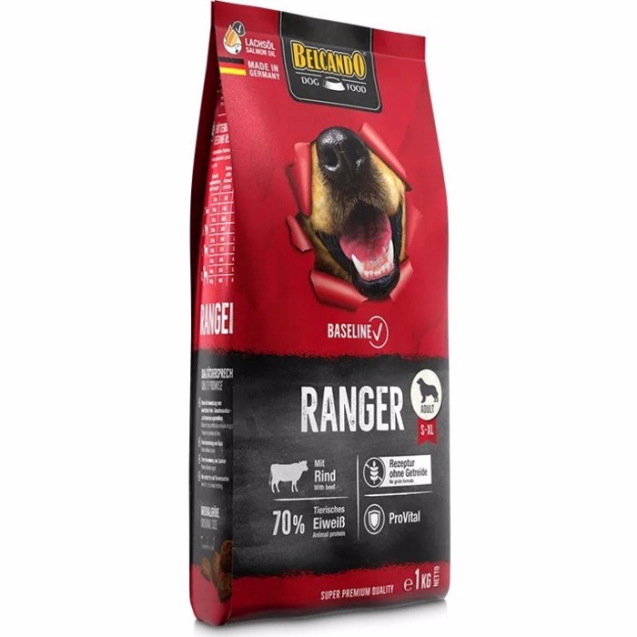 BELCANDO BASELINE XIRA TROFI SKuLOu ADULT RANGER GRAIN FREE ME BODINO KREAS 12,5KG